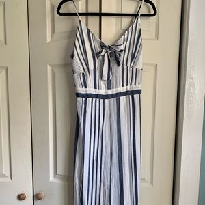 Navy & white striped jumpsuit! Size M